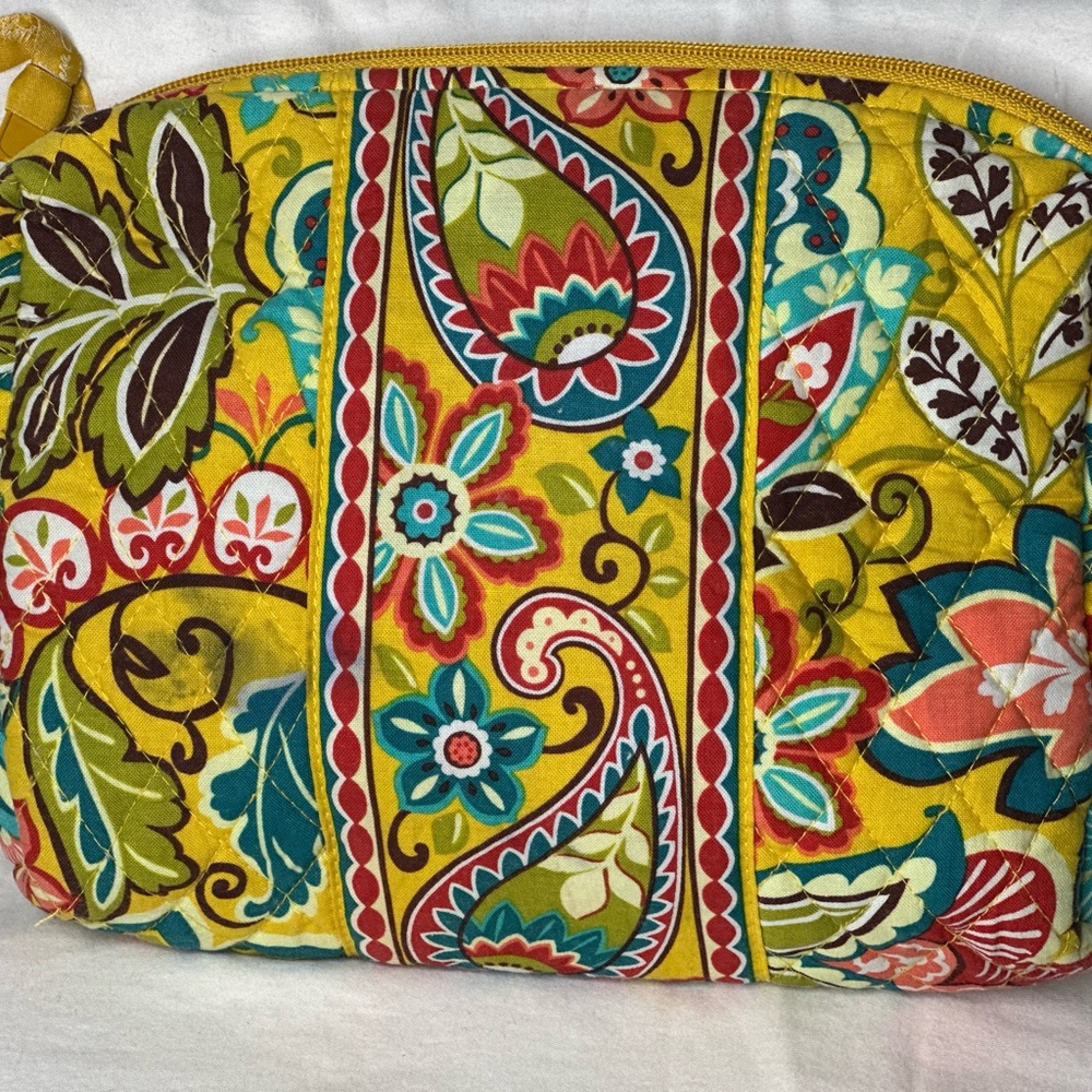 Vera Bradley Lined Makeup Bag RETIRED Cassidy Provençal Cosmetic | Cottagecore